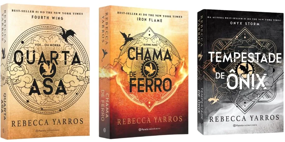 Quarta Asa Chama de Ferro - Tempestade de Ônix Kit 3 Volumes