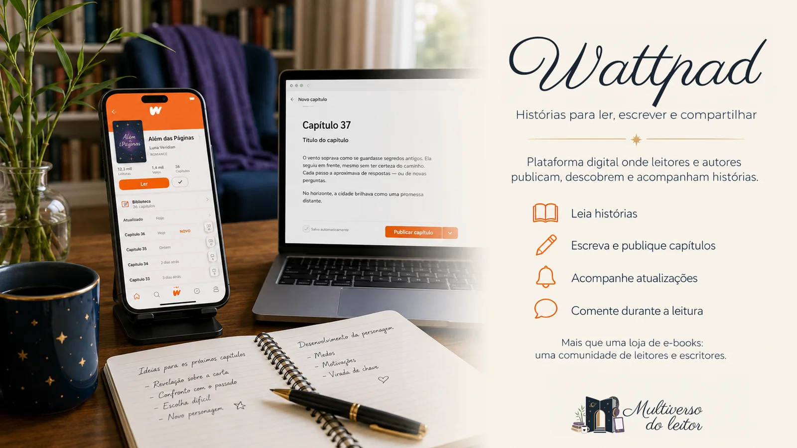 Wattpad - Plataforma digital para leitores